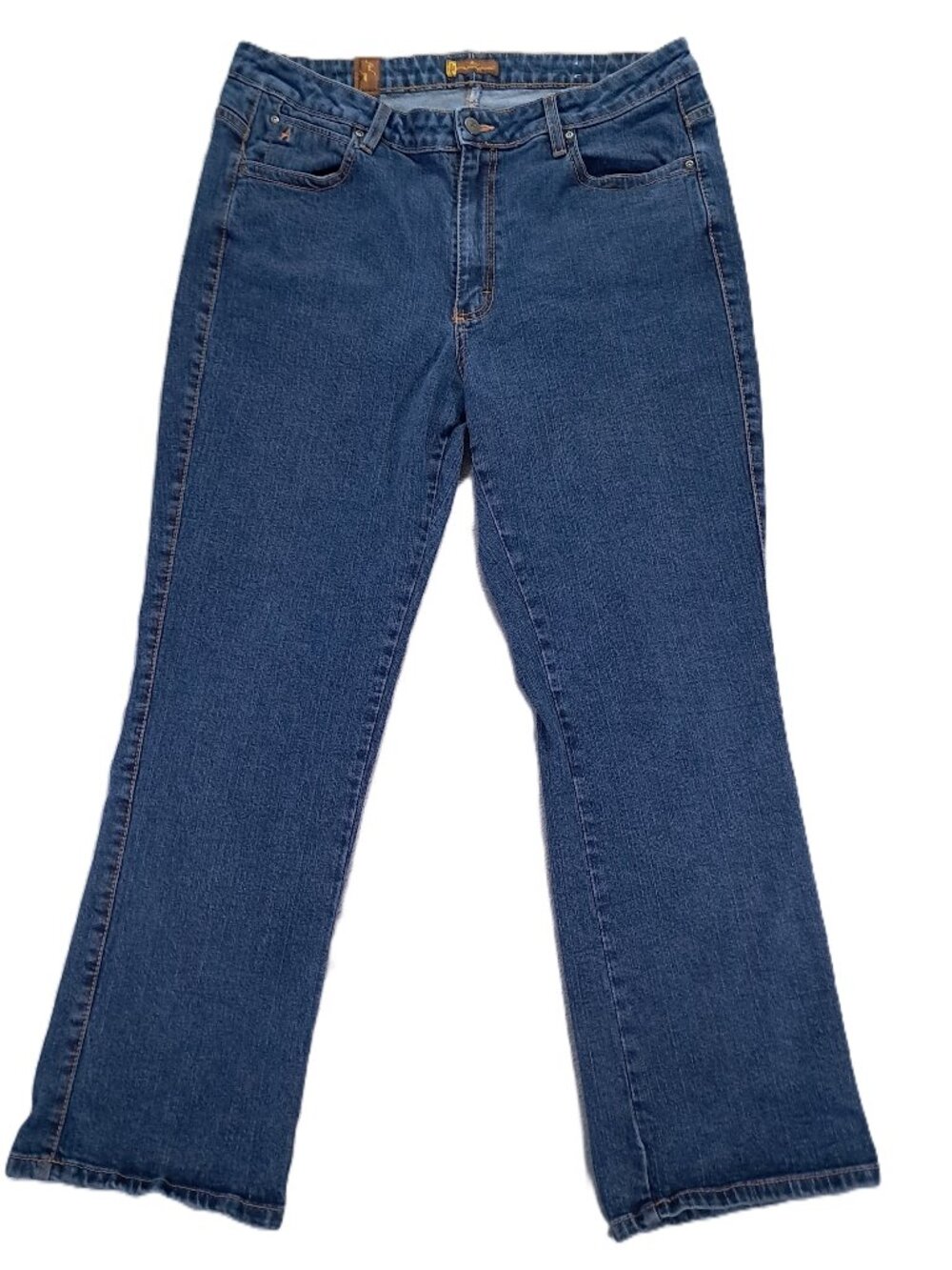Wrangler Aura Jean Women 35x29, Tag 16R SHT Blue Denim Straight Stretch WU037DR